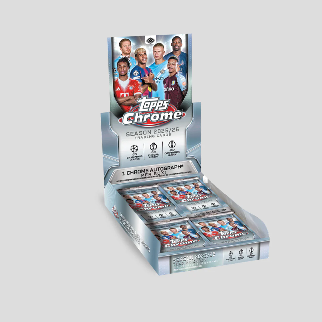2025-26 Topps Soccer Chrome UCC UEFA Club Competitions Hobby Box